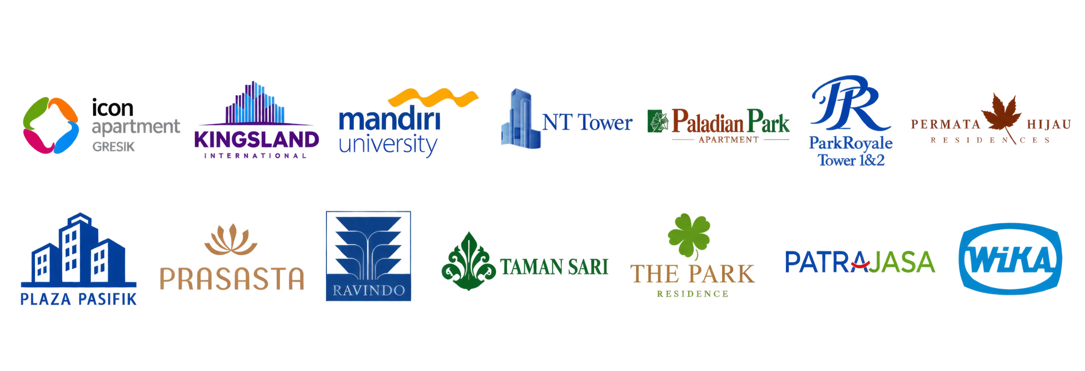 Logo properti dan organisasi klien PROMIND